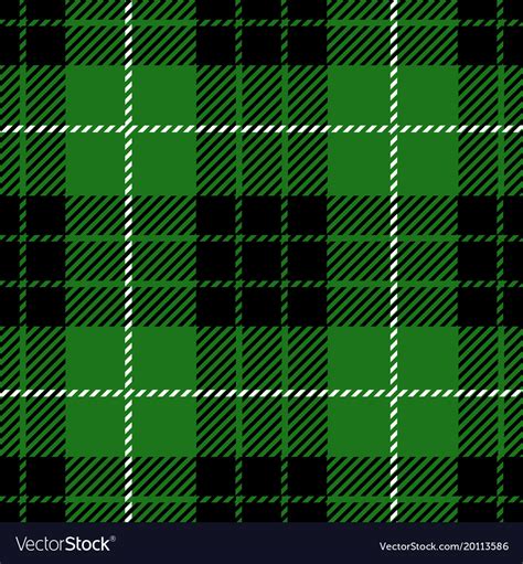 Green tartan plaid seamless pattern Royalty Free Vector