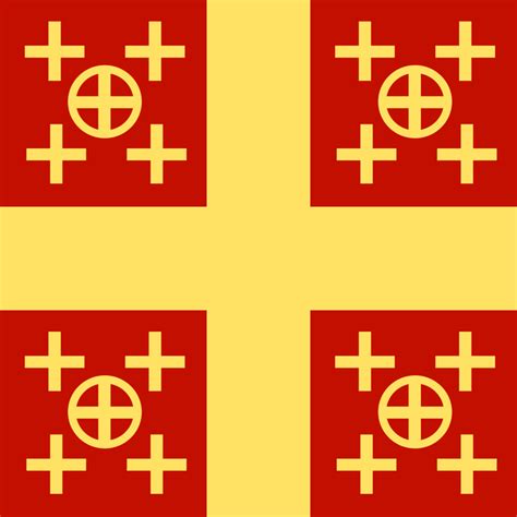 A Better Latin Empire Flag, Combining The Red Of Byzantium And The Yellow Of The Latin Empire ...