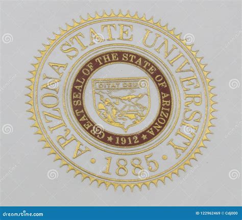 Seal of Arizona State University Editorial Stock Image - Image of ...