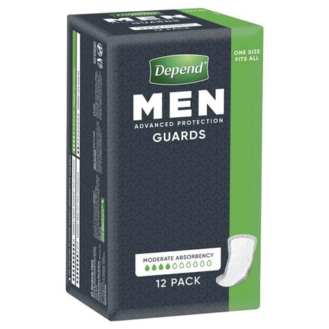 Buy Depend Guards for Men One Size Fits All 12 Pack Online at Chemist Warehouse®