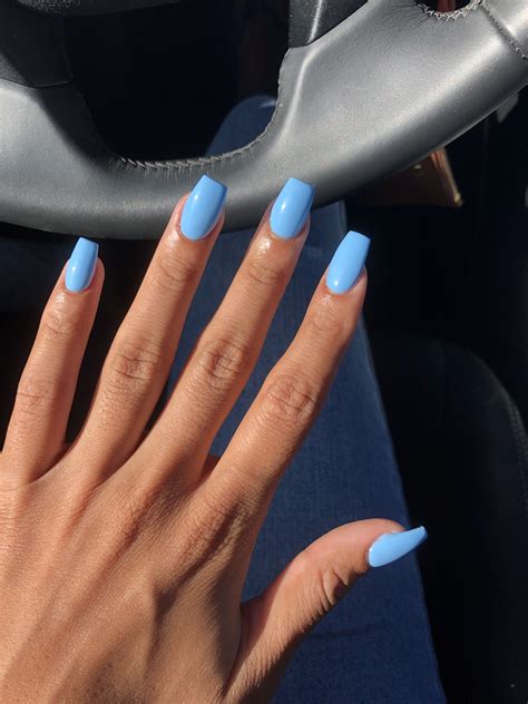 Blue acrylic coffin nails summer | Nail inspo in 2019 | Nails, Blue ...