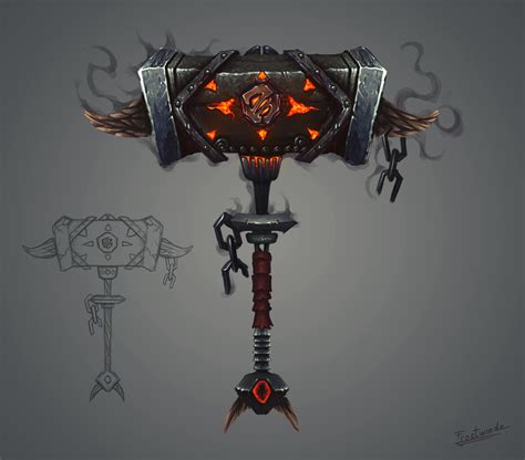 Fantasy Hammer Concept Art by Frostwindz on DeviantArt