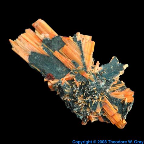 Rutile, a sample of the element Titanium in the Periodic Table