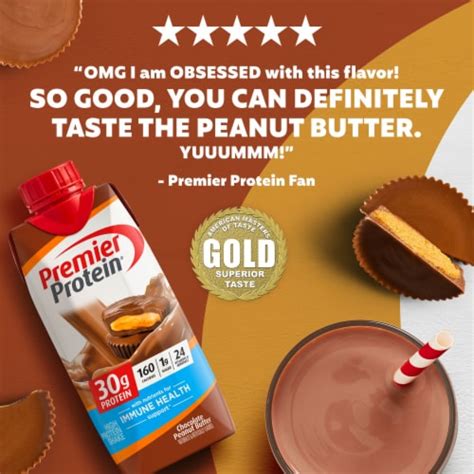 Premier Protein® Chocolate Peanut Butter Protein Shakes, 4 ct / 11 fl oz - Fry’s Food Stores