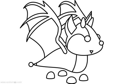 Roblox Adopt Me Coloring Pages Bat Dragon - XColorings.com