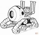 Sci Fi Robot  All Terrain Bot coloring Page Free Printable Coloring sketch template