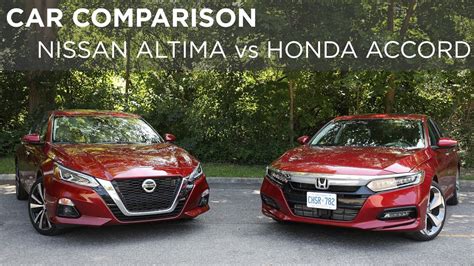 Nissan Altima vs Honda Accord | Car Comparison | Driving.ca - YouTube