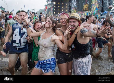 Kostrzyn upon Odra, Poland - August 2, 2018. PolandRock Festival One of ...