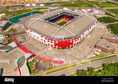 Aerial image of Spartak Stadium (Otkritie Arena), Moscow, Russia Stock Photo - Alamy