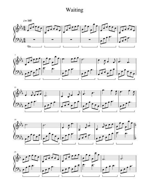 Waiting Sheet music for Piano (Solo) | Musescore.com