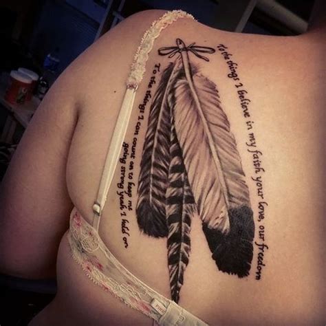 45 Awesome Feather Tattoo Ideas - ADDICFASHION | Feather tattoos ...