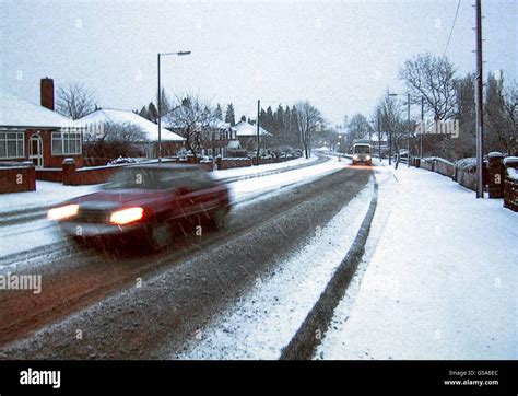 Wakefield snow bad weather Stock Photo - Alamy