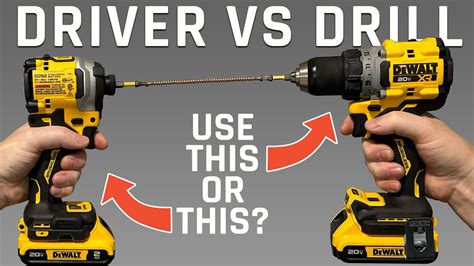 When To Use an Impact Driver VS Drill: The ULTIMATE Guide - YouTube