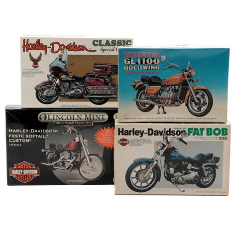 Harley-Davidson and Honda Motorcycle Model Kits by Imai, Testors and ...