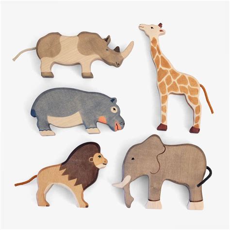 Safari Animal Set | Wooden animal toys, Wooden animals, Wood animal