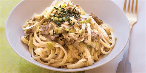 Pasta With Leeks and Bacon | Oregonian Recipes