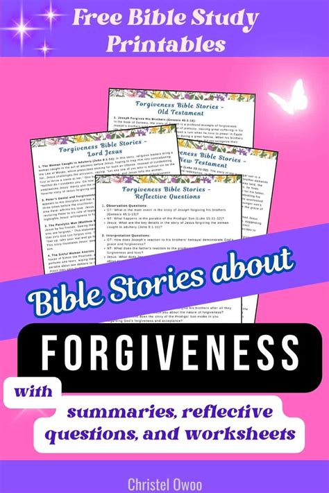 16 Inspirational Bible Stories About Forgiveness • Christel Owoo