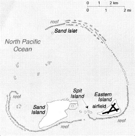 Map of Midway Atoll.