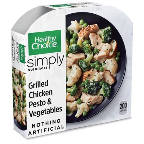 Healthy Choice Simply Steamers Grilled Frozen Chicken Pesto And Vegetables - 9.15oz : Target