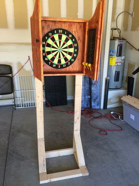 22 Best Dartboard stand diy ideas | dartboard stand diy, dart board cabinet, outdoor dart board