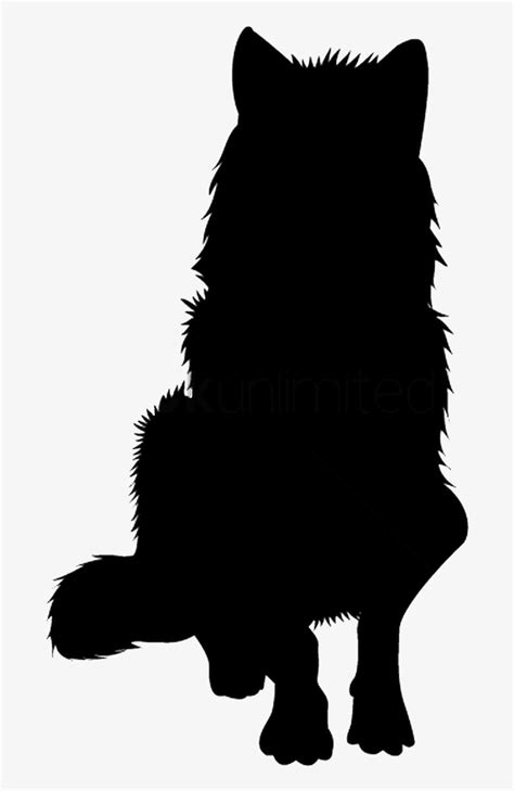 Silhouette Of Sitting Wolf 1501686 - Wolf Silhouette Sitting - Free Transparent PNG Download ...