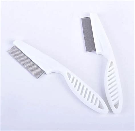 Hot 500 pcs Comfort Head Lice Comb Metal Nit Head Hair Lice Comb Fine ...