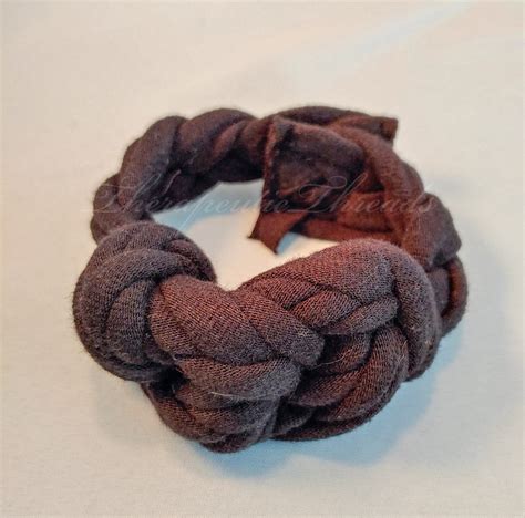 Sensory chew woven bracelet - brown