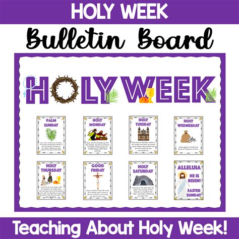 Holy Week Teaching Bulletin Board - Classful