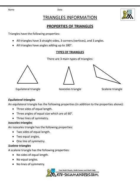 Geometry Formulas Triangles