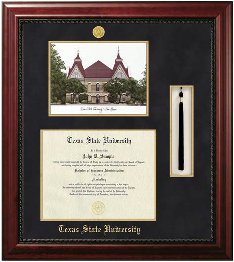 Texas State University | Custom Diploma Frames | University Frames in ...