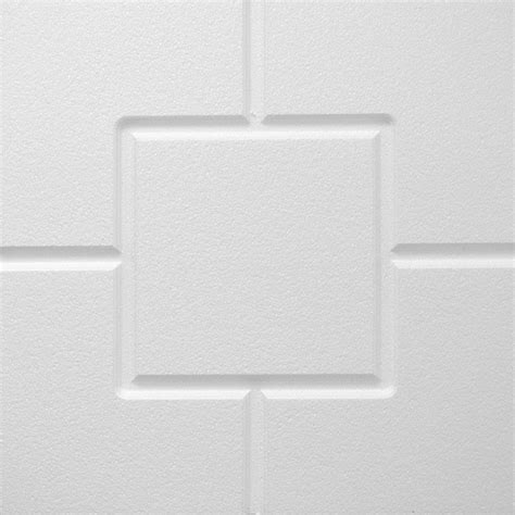 2x2 White Decorative Ceiling Tiles, Nashville Design - Contemporary - Ceiling Tile - by IDS Group