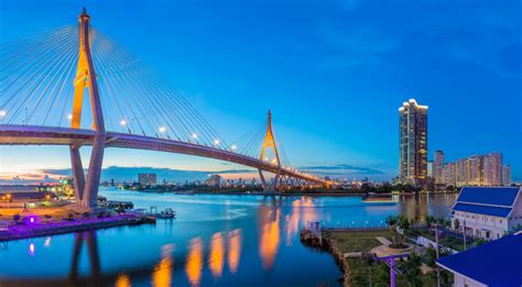 Bhumibol Bridge Bangkok Thailand - The Bhumibol Bridge | Bangkok thailand, Bangkok, Thailand