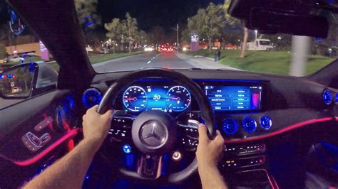 2021 Mercedes AMG E53 4Matic+ Coupe POV Night Drive (3D Audio)(ASMR) - YouTube