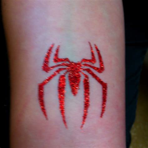 Spider glitter tattoo by Little Lionhearts :) | Glitter tattoo, Tattoos for kids, Pretty tattoos