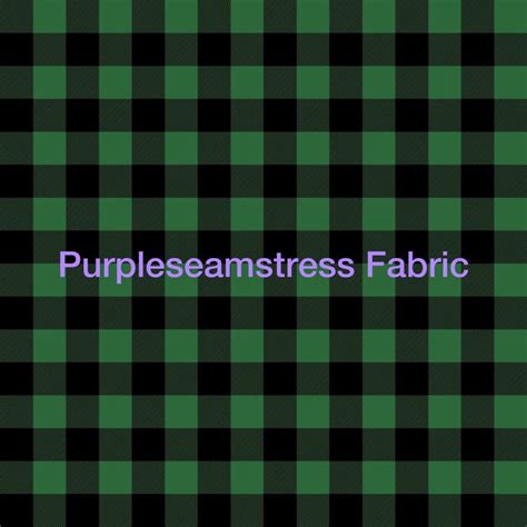 Green/Black Plaid – Purpleseamstress Fabric