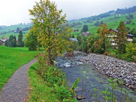 The Thur River in the Stein Settlement and the Obertoggenburg Region ...