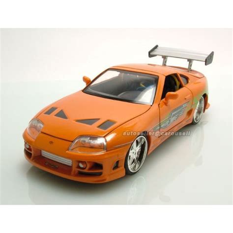 Brian's toyota Supra Orange 1/24 model car - Fast & Furious, Hobbies & Toys, Toys & Games on ...