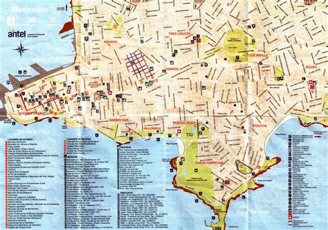 Mapas y planos de Montevideo - Conmimochilacuestas