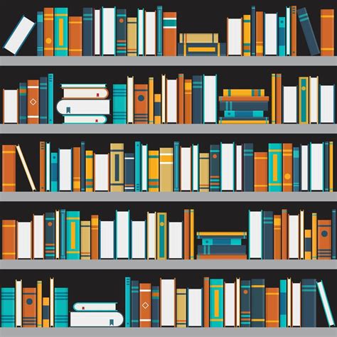 Bookshelf flat design 1214271 Vector Art at Vecteezy