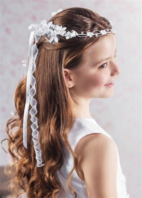 Coiffure communion - 60 idées géniales pour les petites demoiselles