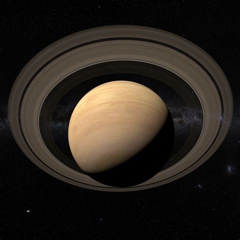 saturn moons 4k c4d