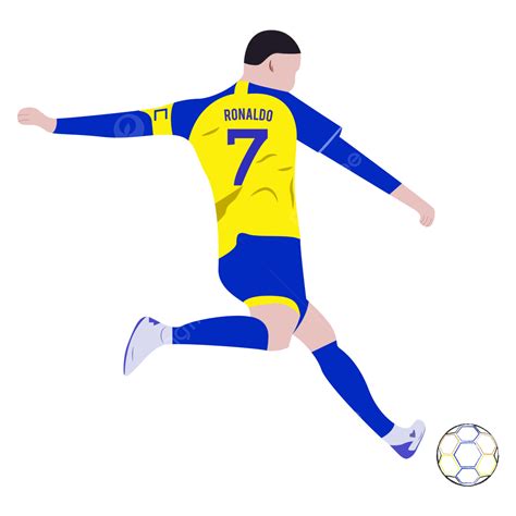 Cristiano Ronaldo Moving Forward With Soccer Ball Vector, Cristiano Ronaldo, Cr7, Al Nassr PNG ...