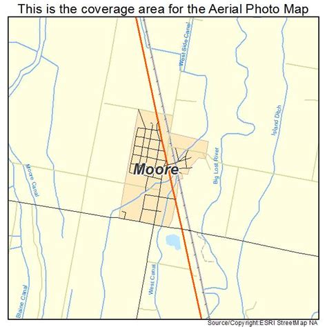 Aerial Photography Map of Moore, ID Idaho