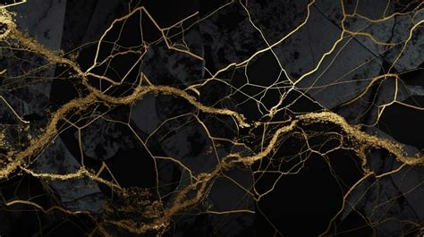 Luxury black and gold marble background with cracks. 3d rendering 24678516 Stock Photo at Vecteezy