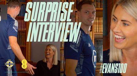 Jonny Evans gets surprise interview with wife Helen - YouTube