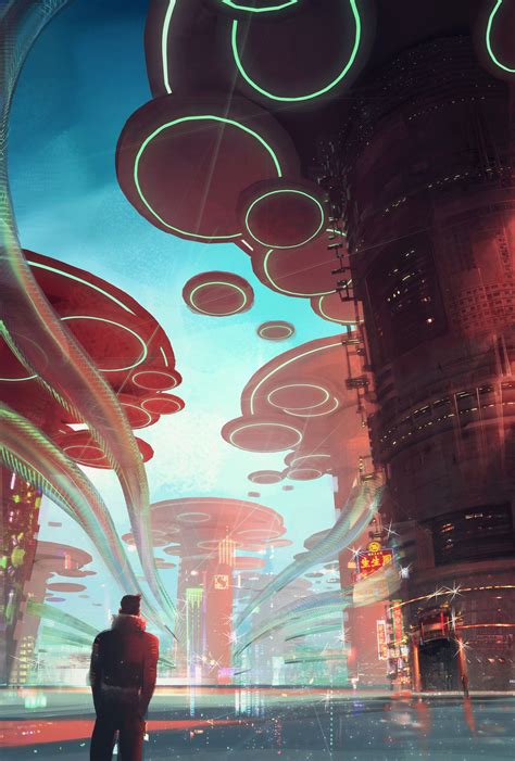 Futuristic Cityscapes: Fantasy Art Landscapes