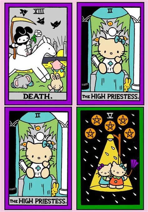 Hello Kitty Tarot. - want it! Full 78 card deck...out of print deck....copy cats are out there ...