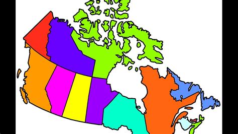 Map Of Canada Provinces In French