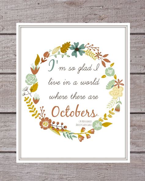 FREE Fall Printable with Anne of Green Gables Quote | Anne of green, Anne of green gables, Fall ...