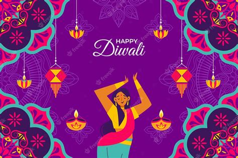 Premium Vector | Diwali festival celebration background